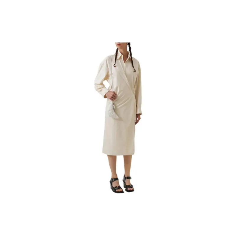 Lemaire Twisted Cotton Shirt Dress-3