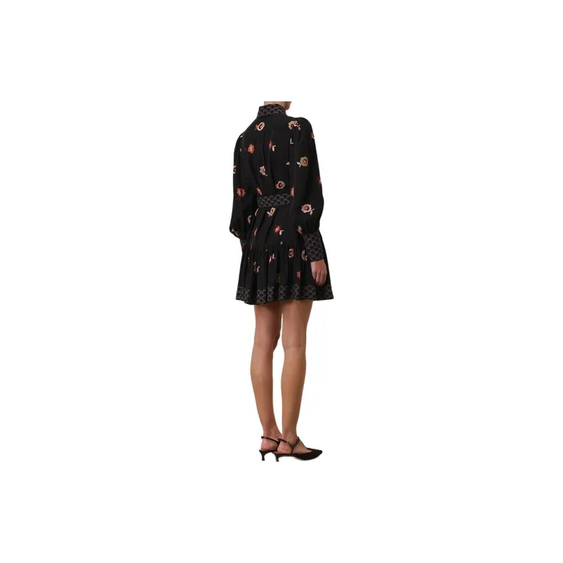Zimmermann FW24 Long-Sleeved Dresses Women's Black-3