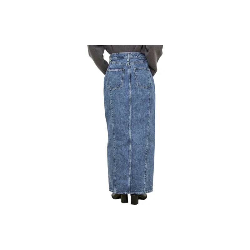 UNITED TOKYO Denim Long Skirts Women's Blue-2