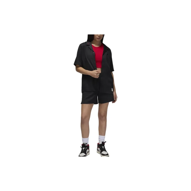 JORDAN Women's Woven Solid Top-2