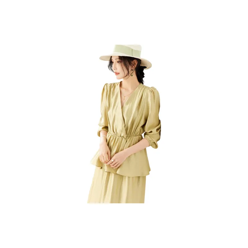 TERRE BLEUE Skirt Set Women's Khaki-5