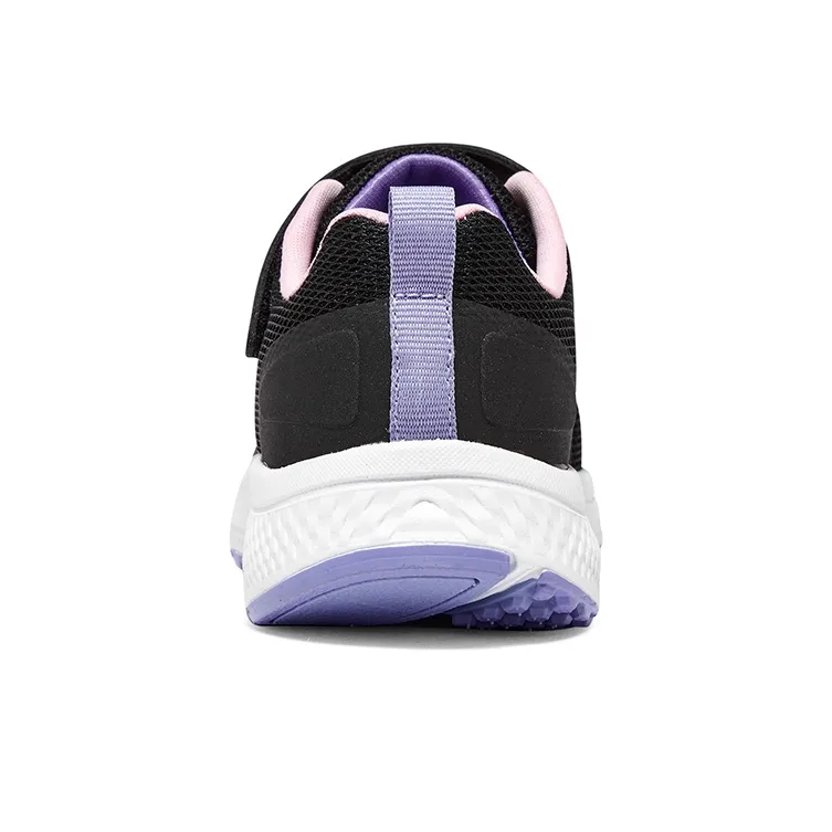 Skechers GIRLS Cushioning, Wear Resistant Low Top Kids' Running Shoes Black Purple Teenagers-4
