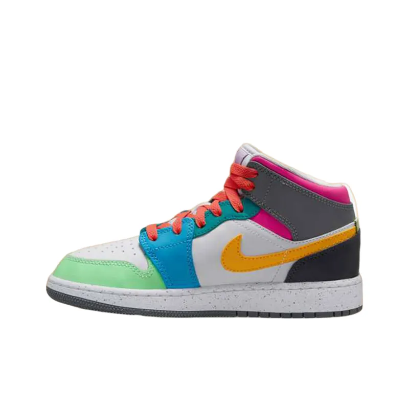 Air Jordan 1 Mid SE GS Multi Color POIZON