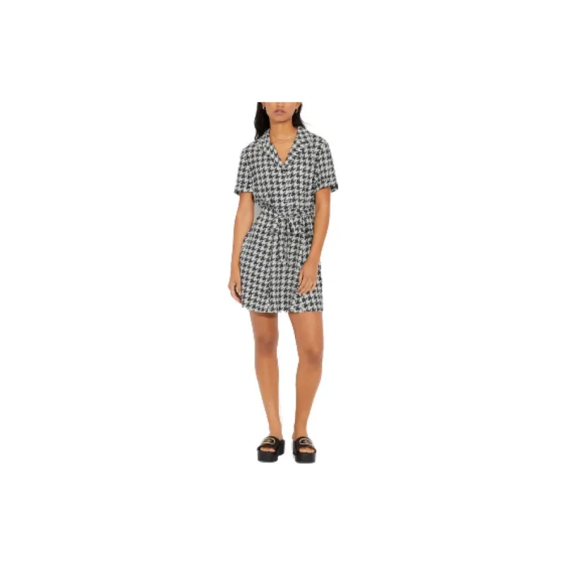 COACH Short Sleeved Dresses Women's White-1