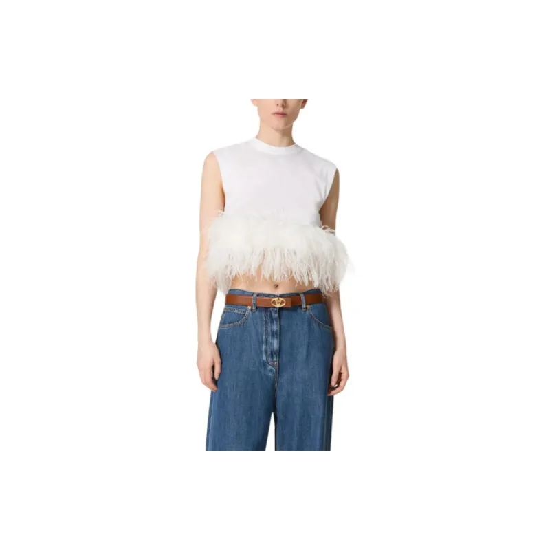 Valentino T Shirt Women's White-2