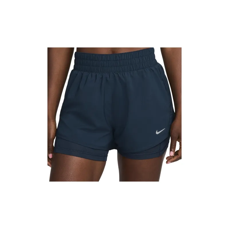 Nike One Women's Dri FIT High Waisted 3' 2 in 1 Shorts-2