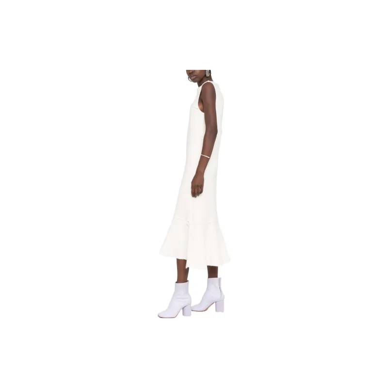 JIL SANDER Sleeveless Dresses Women's White-1