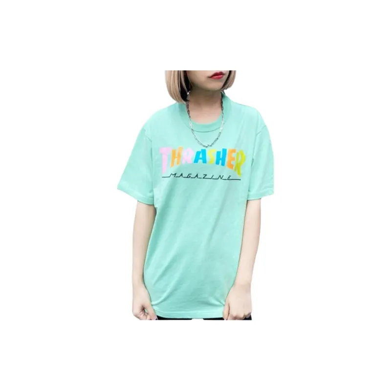 Thrasher T-Shirt Japan Version Unisex Mint Green-2