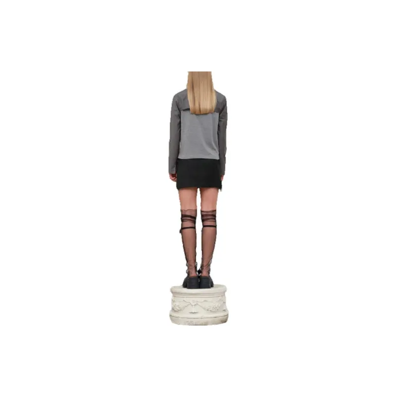 Kirsh FW23 Casual Short Skirts Women's Black-1