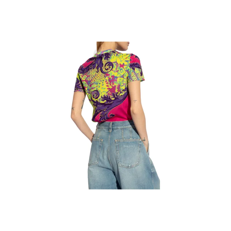 VERSACE JEANS COUTURE Animalier Printed Crewneck T Shirt-3