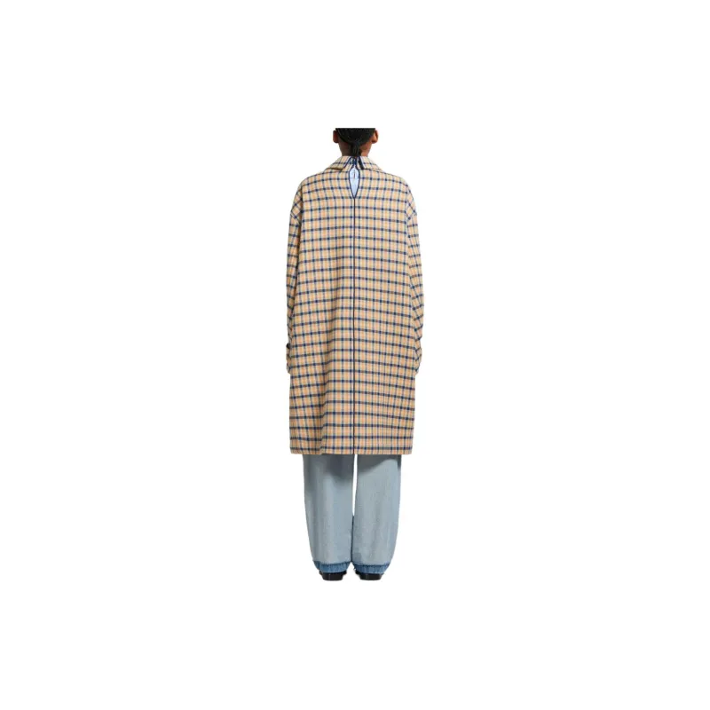 MARNI Checked Reversible Mid Length Coat-2