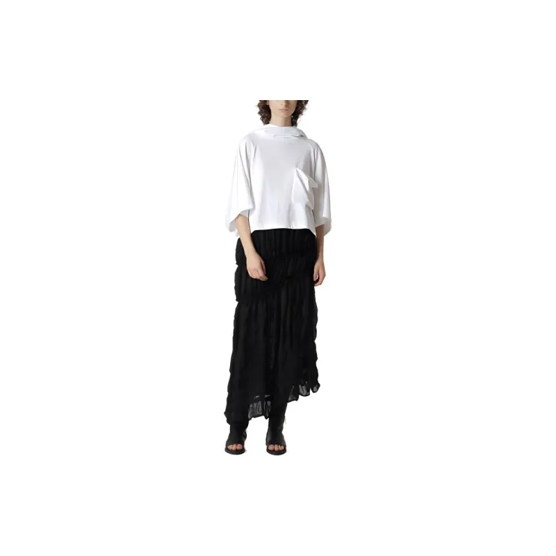 Yohji Yamamoto Casual Long Skirts Women's Black-2