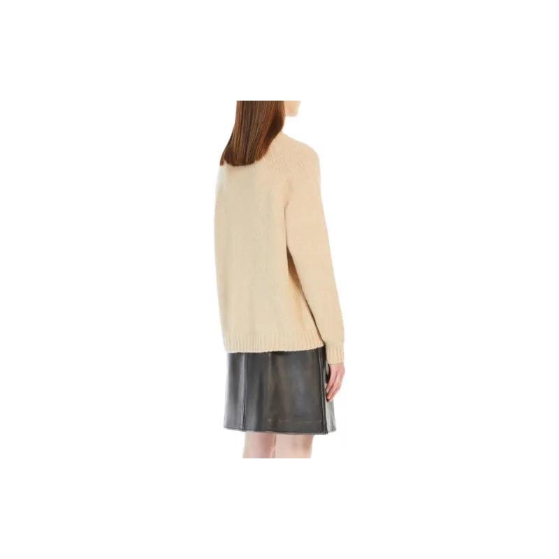 WEEKEND MaxMara Ghiacci Collection Alpaca And Cotton Sweater Sweater Women's Sand-3