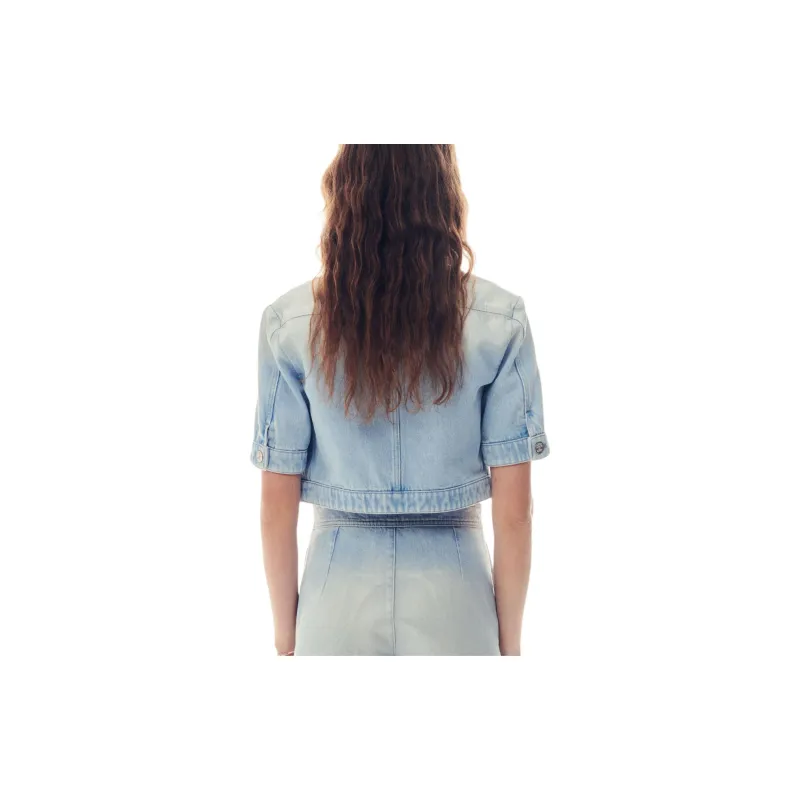 CHANEL Denim Jacket Women's Blue-2