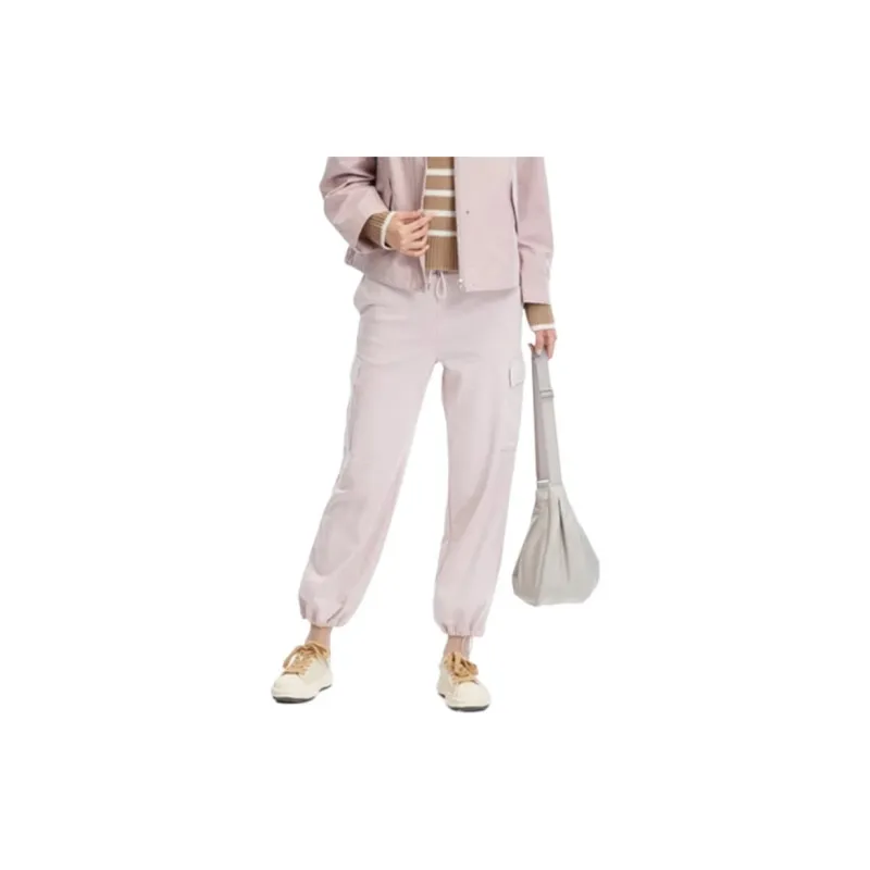 UNIQLO Cargo Pants Women's Pastel Pink-3