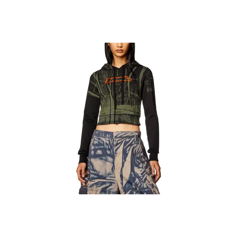 DIESEL FW23 Sweatshirt Women's Green-2