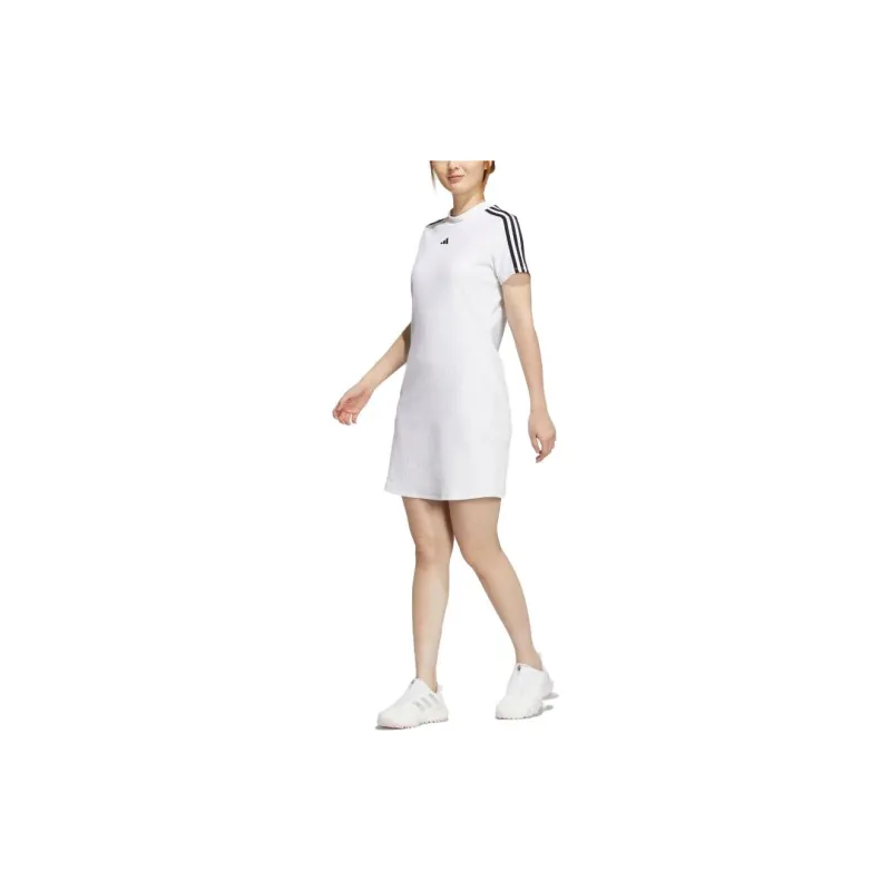 Adidas Short Sleeved Dress Women's White-3