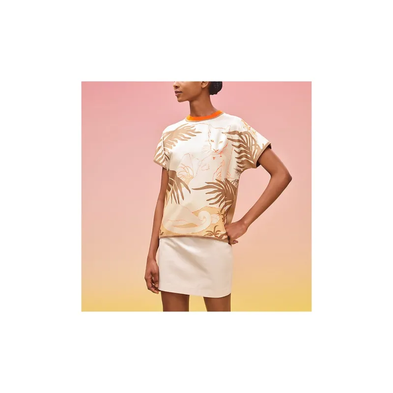 HERMES T Shirts Women's Orange-1