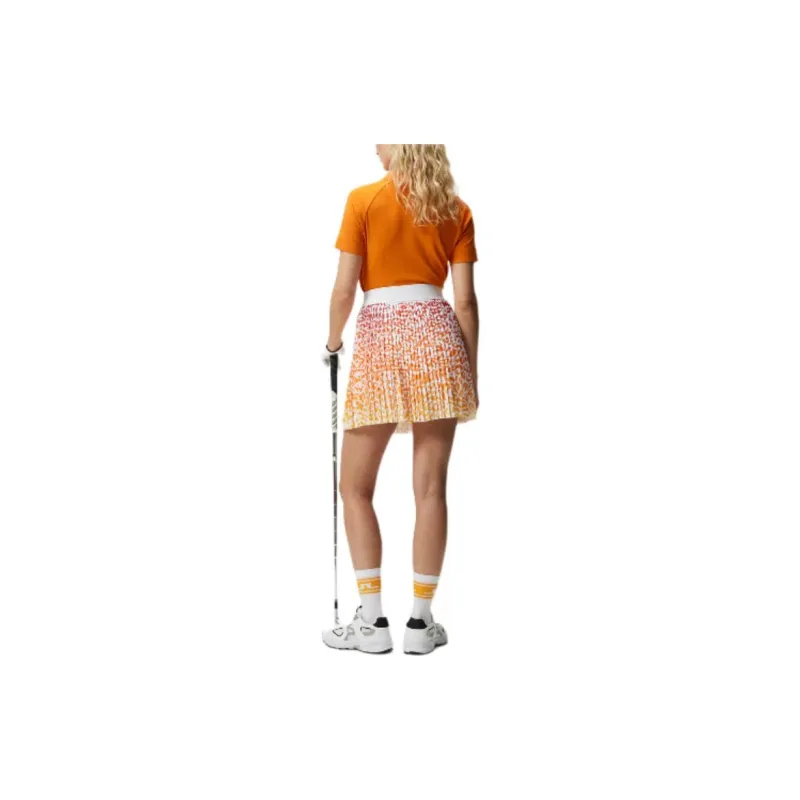 J.Lindeberg Binx Print Skirt Casual Short Skirts Women's Orange-3