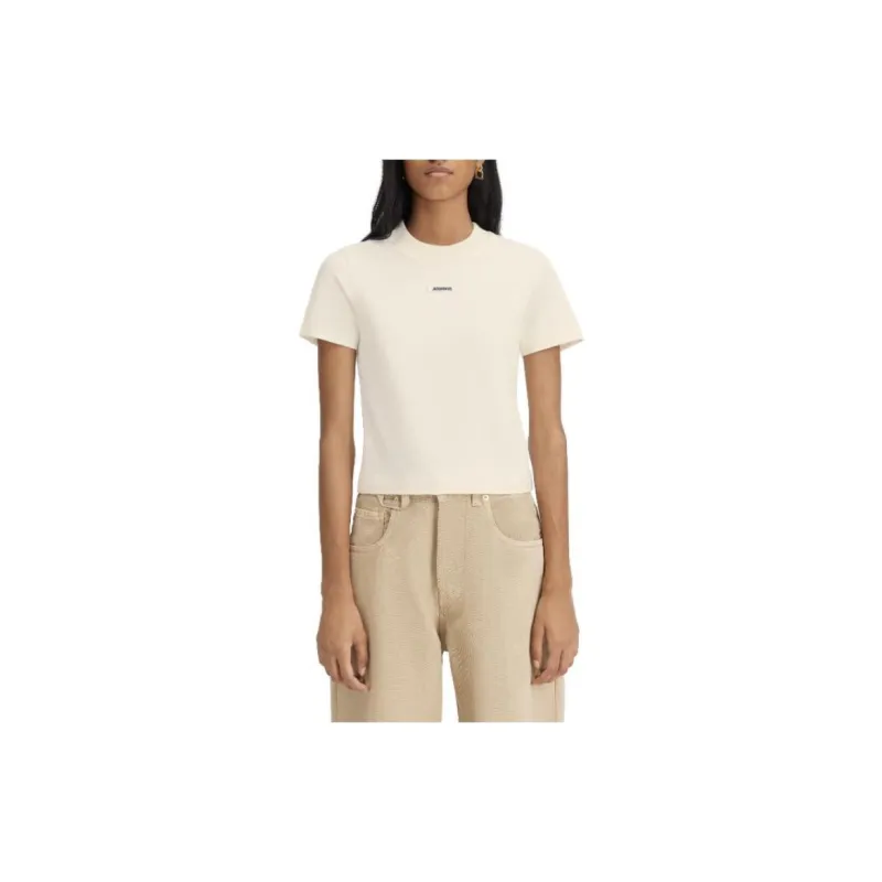Jacquemus Logo Patch Crewneck T Shirt-4