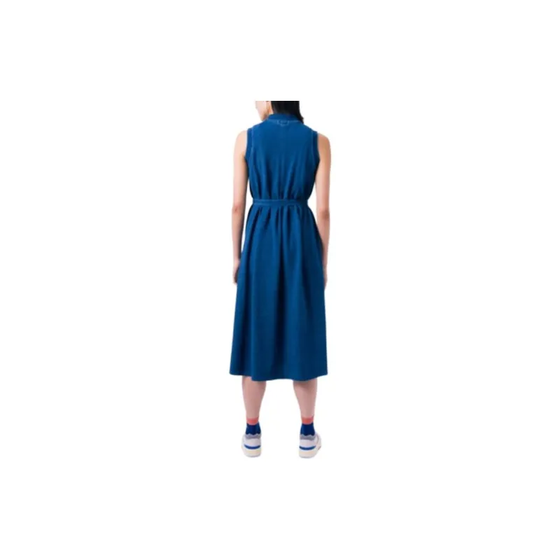 LACOSTE Sleeveless Dress Women's Indigo-3