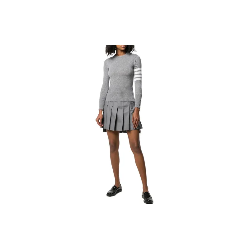 THOM BROWNE· FW22 Cashmere Sweater Women's Gray-1