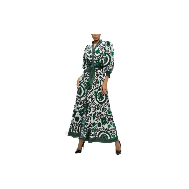 ALICE+OLIVIA Cora Tiered Maxidress-1