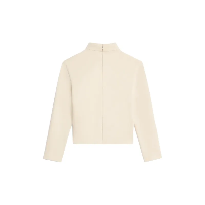 CELINE Overturned Collared Long Sleeve Top-1