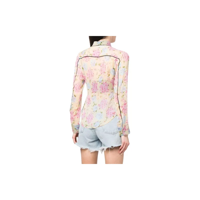 DIESEL Shirts Women's Light Yellow-2