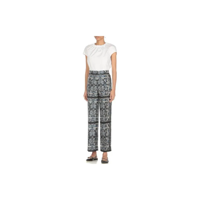 MaxMara Patty Graphic print Cropped Trousers-2