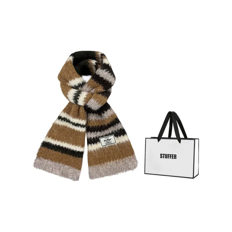 STUFFER Contains Wool Knit Scarves Unisex-4