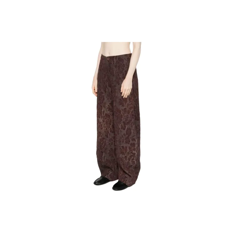 UMA WANG All-Over Patterned Wide Leg Pants-1