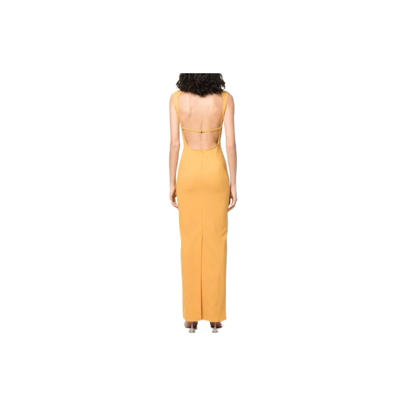 Jacquemus Sleeveless Dresses Women's Yellow-2