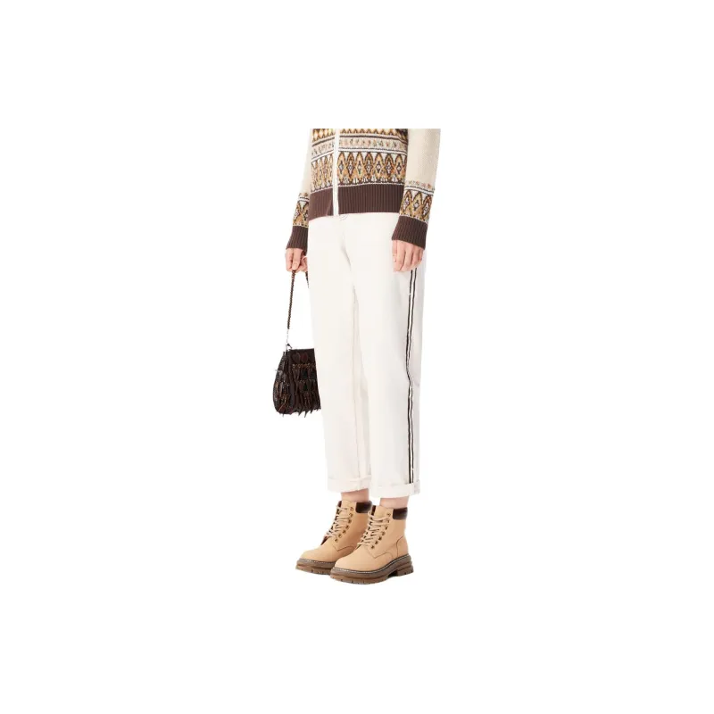 XII BASKET Jeans Women's Light Apricot-3