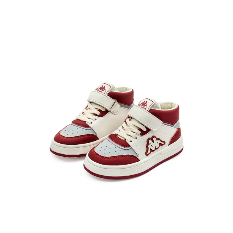 KAPPA KIDS High Top Skateboard Shoes Light Beige Red Kids'-3