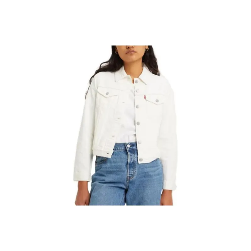 Levis Jackets Women's White-2