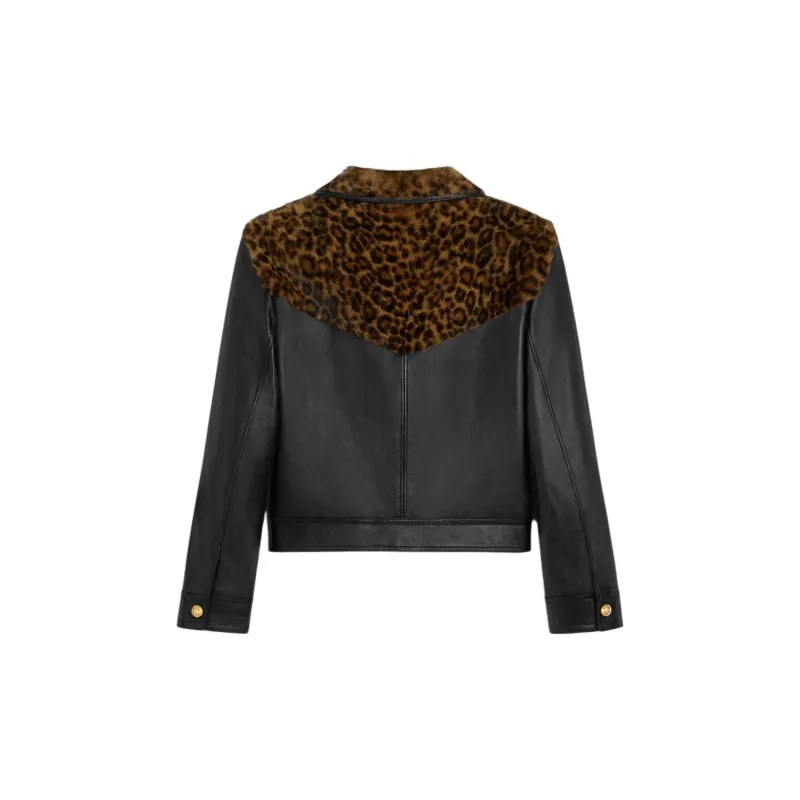 CELINE Straight Fit Blouson Jacket In Soft Lambskin-1