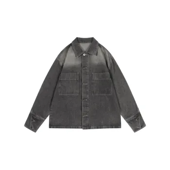 EARL JOEL Denim Jacket Men's Off White Gray