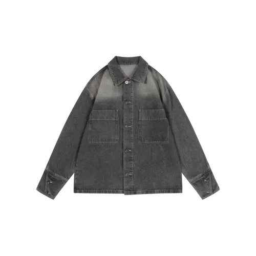 EARL JOEL Denim Jacket Men's Off White Gray