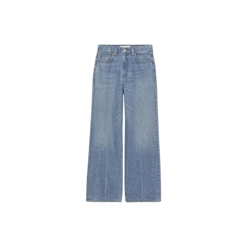 ARITZIA Jeans Women's Vintage Blue Crisscross Linen