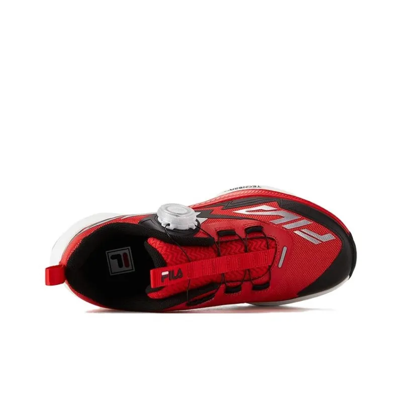 FILA KIDS Shock Absorbers Low Top Kids' Running Shoes Red Black Teenagers-2