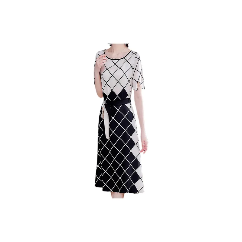 Mapping Short Sleeved Dresses Women's Multicolor-1