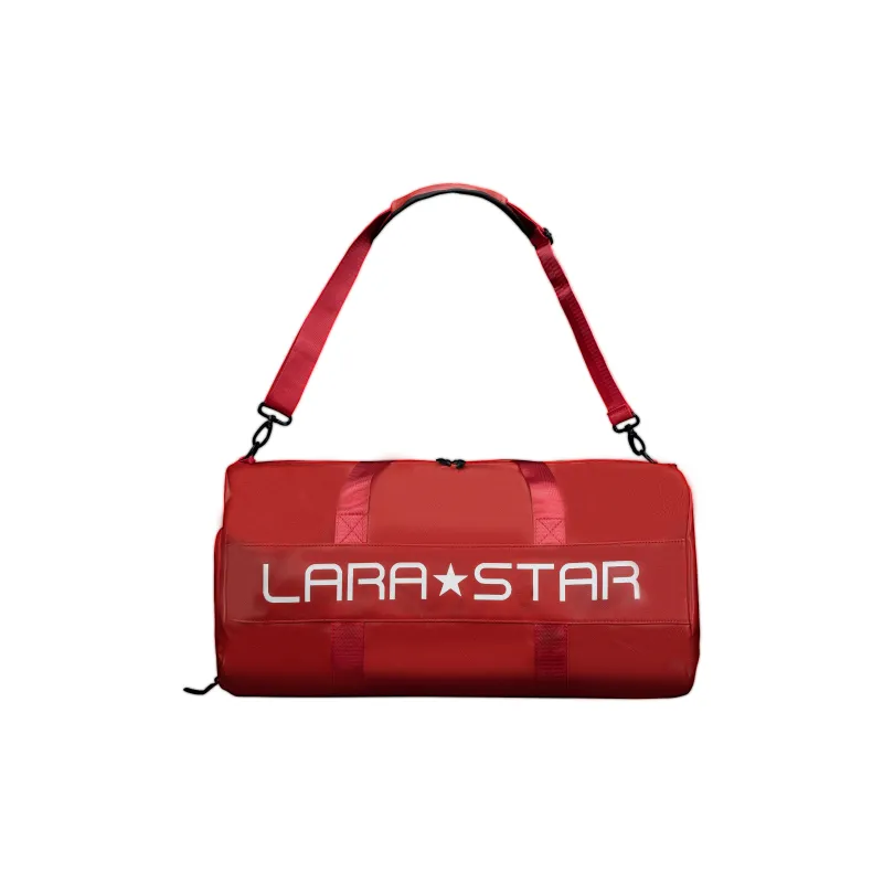 LARA STAR Pu Travel Bag Large Size Unisex Red-2