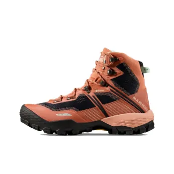 MAMMUT Ducan Anti-Slip Wear-Resistant High-Top Hiking Shoes Women's Red Black