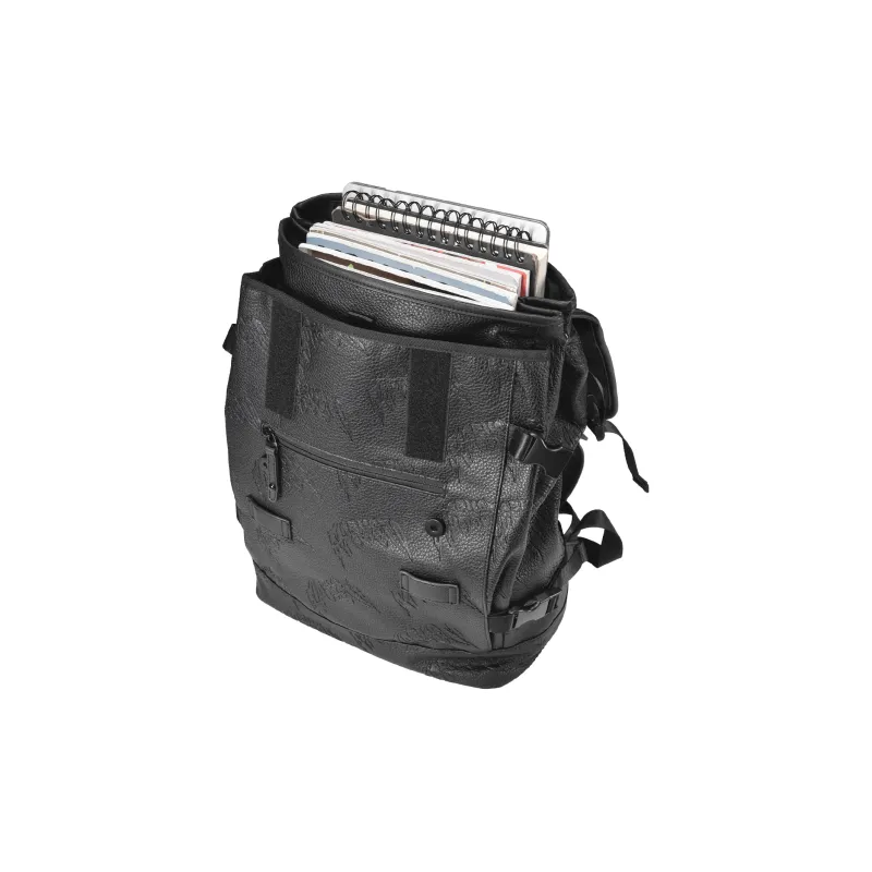GLORY&CO PVC Backpack Travel Bag Laptop Bag Backpack Regular Men's Black-3