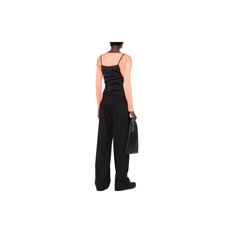 MM6 Maison Margiela Spaghetti Strap Jumpsuit 'Black'-3