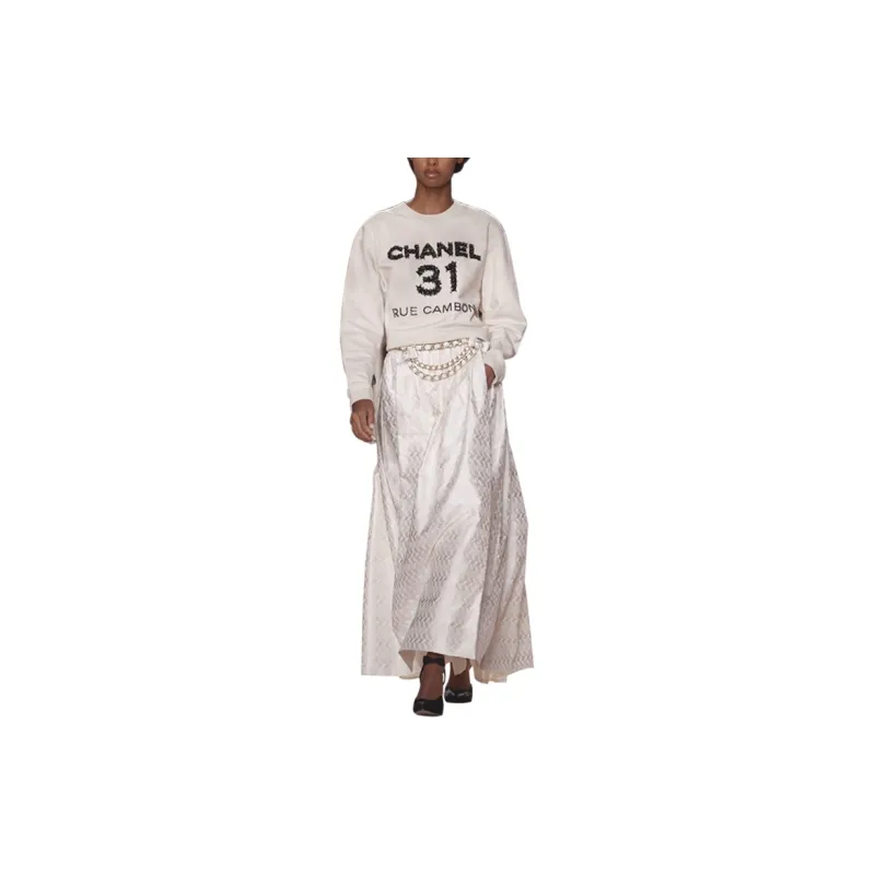 CHANEL Sweatshirt Women's White-2