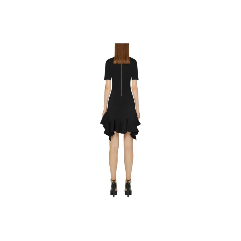 Givenchy Ruffle Midi Dress 'Black'-3