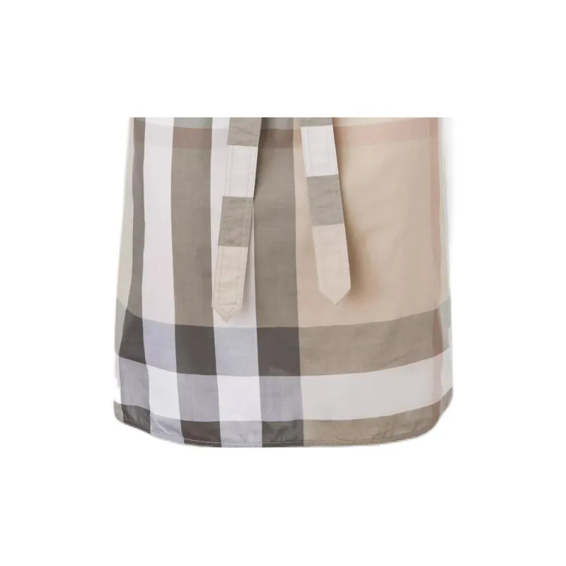Burberry FW22 Long Sleeved Dress Women's Light Stone-3