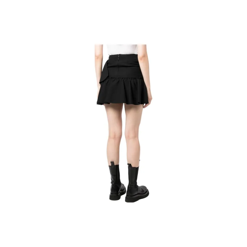 MSGM Ruffle detailing High waist Skirt-1